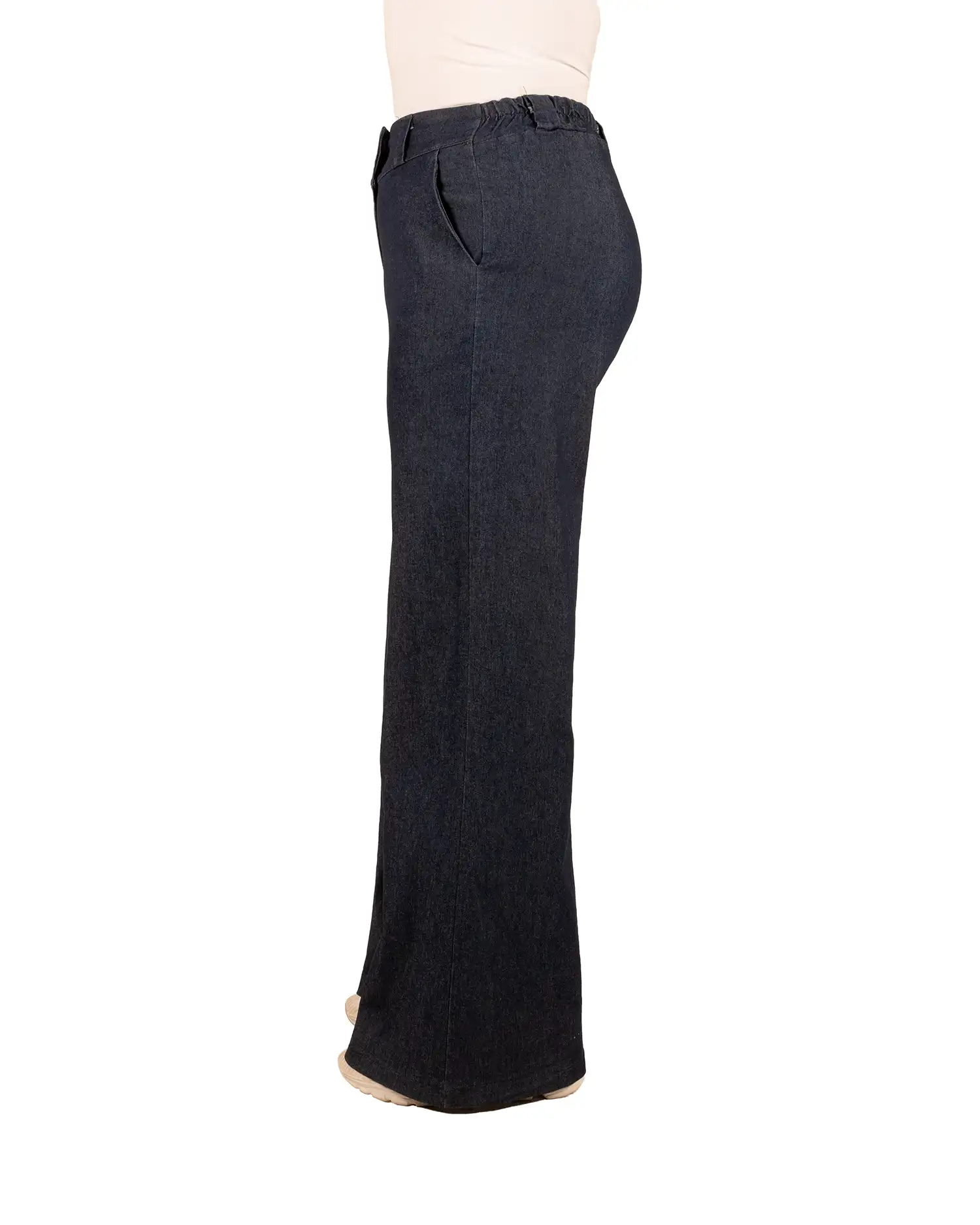 Donkerblauwe jeans pantalon van Chastar - Afbeelding 3