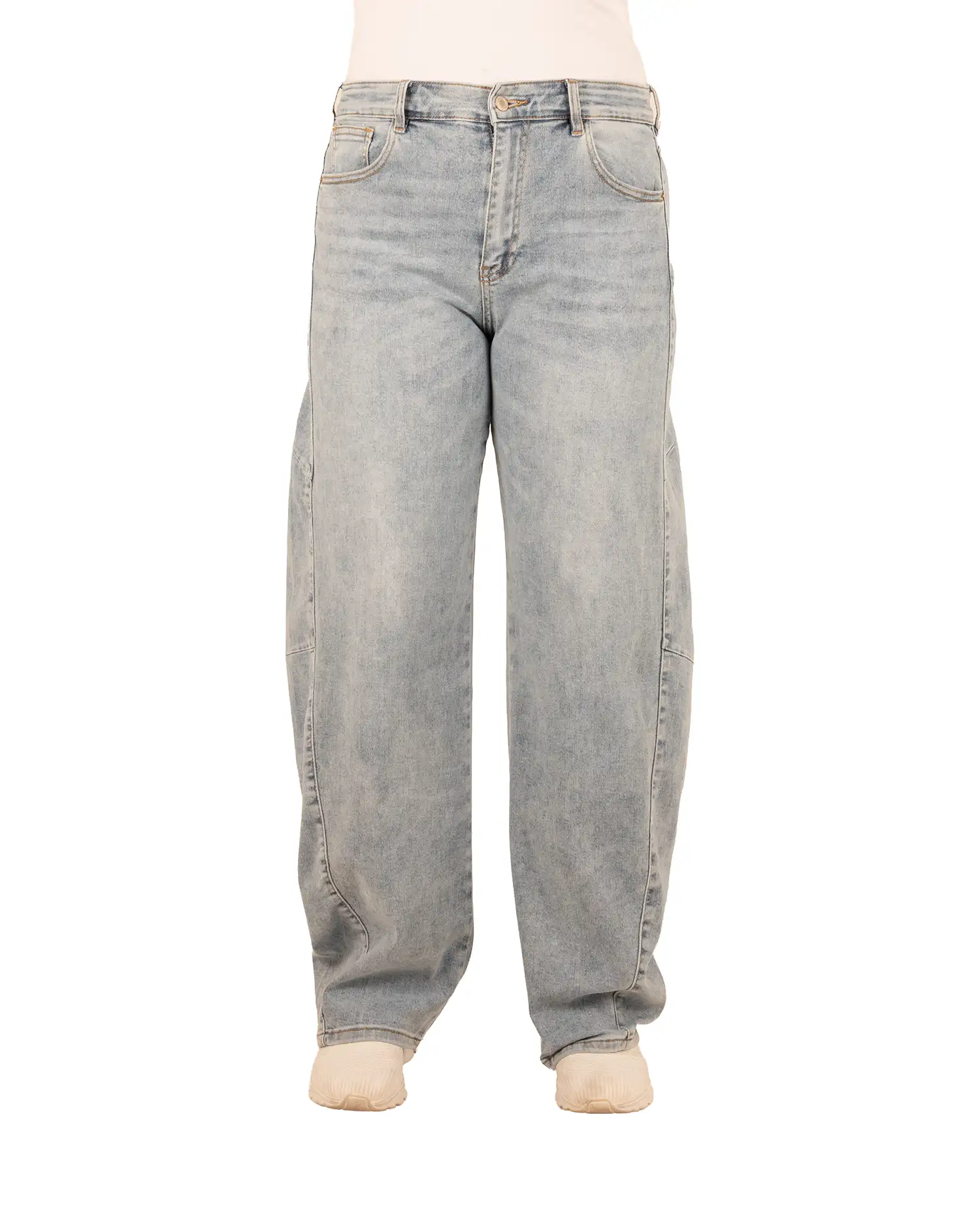 Light blue balloon jeans van Laulia - Afbeelding 3