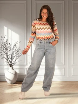 Kleurig shirt zig-zag van Forza - Afbeelding 5