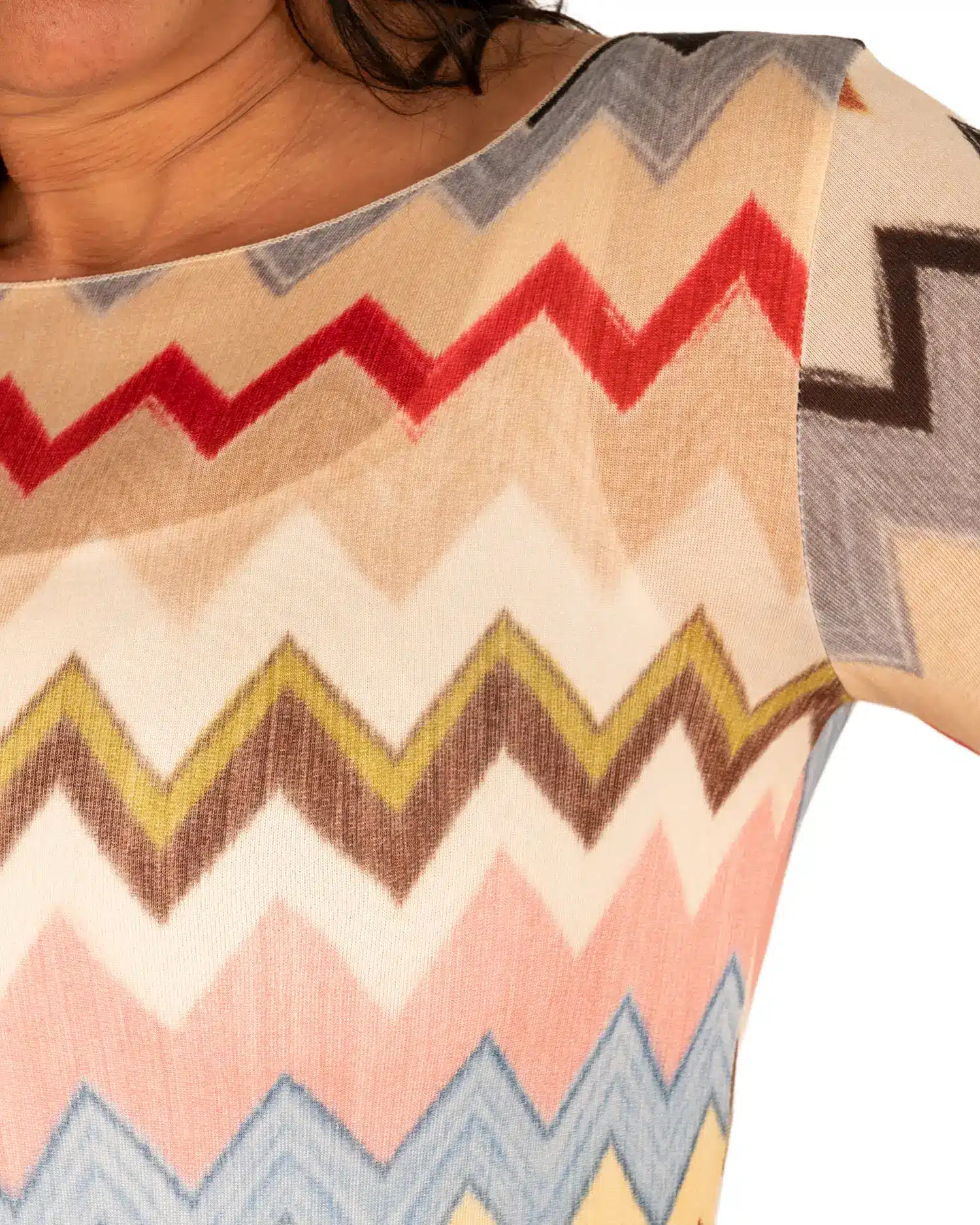 Kleurig shirt zig-zag van Forza - Afbeelding 4