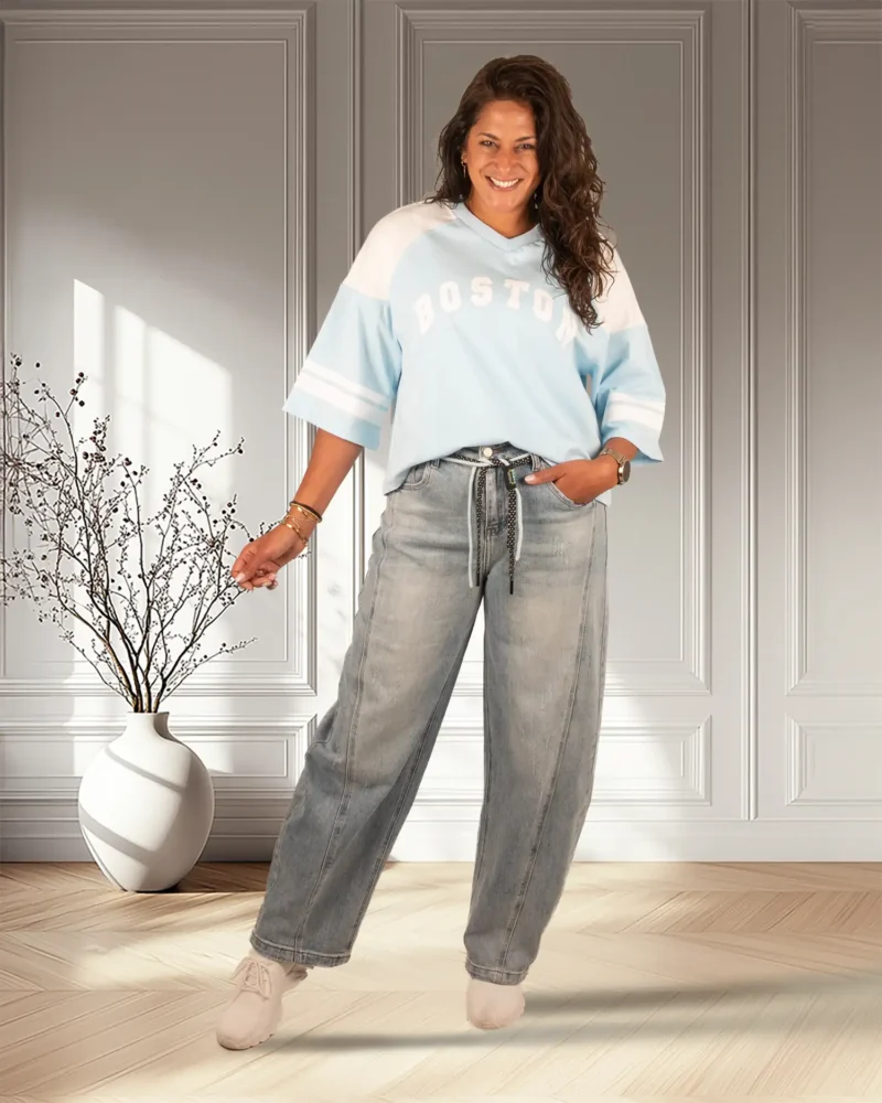 Blue balloon jeans van Hello Miss