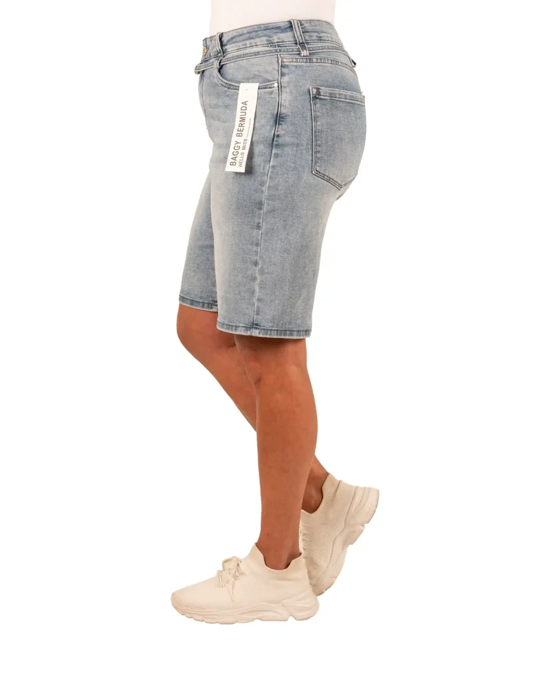 Blue baggy bermuda van Hello Miss - Afbeelding 3