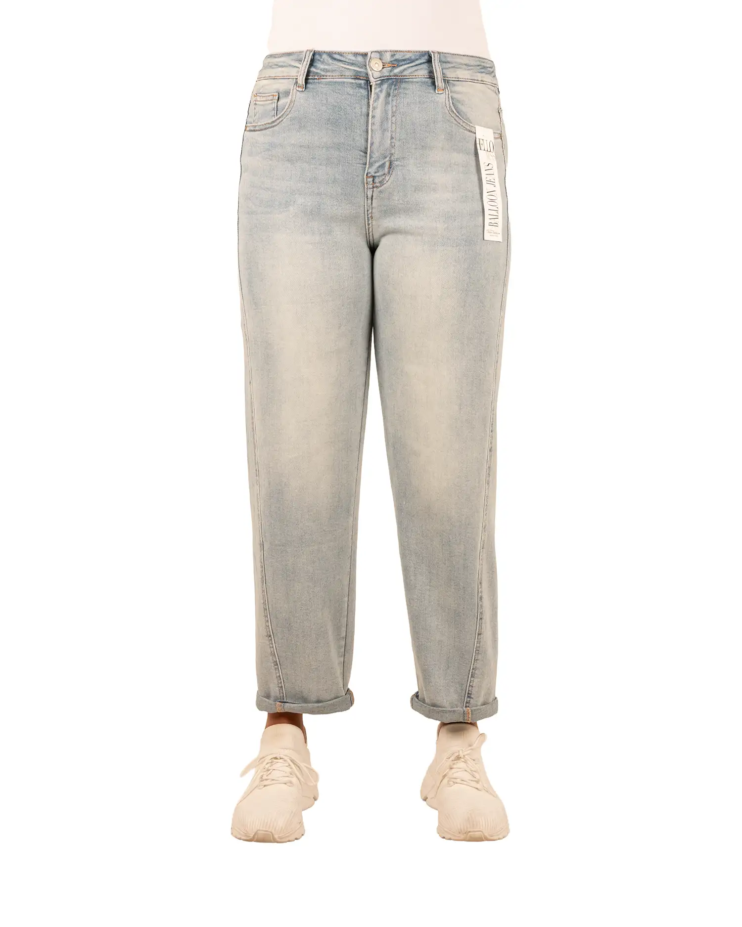 Light blue balloon jeans van Hello Miss - Afbeelding 3