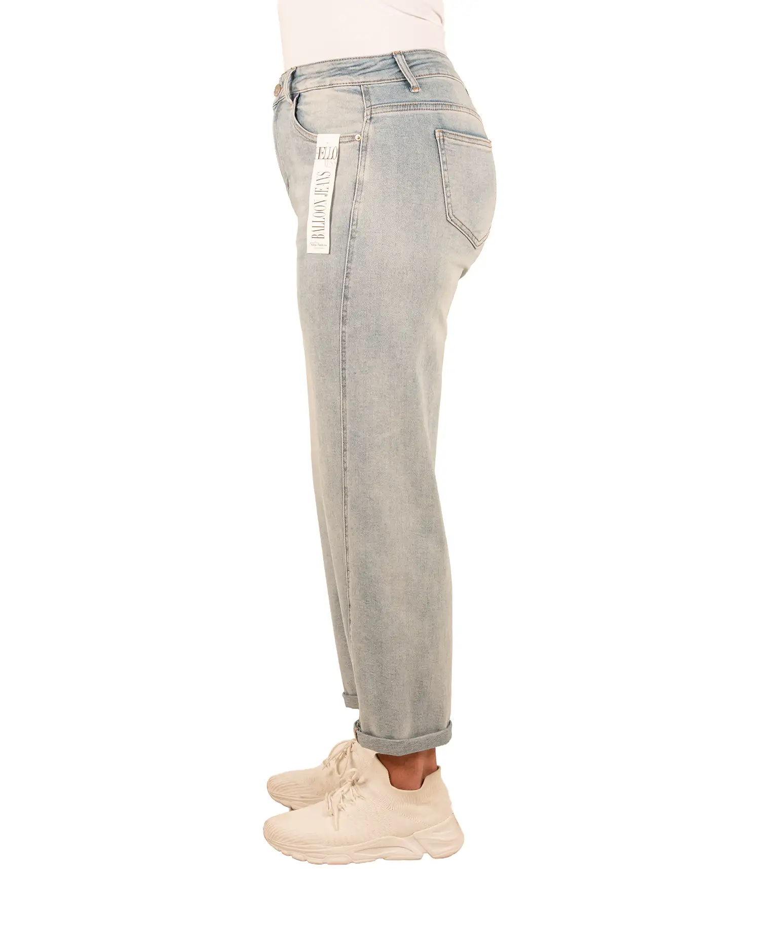 Light blue balloon jeans van Hello Miss - Afbeelding 4
