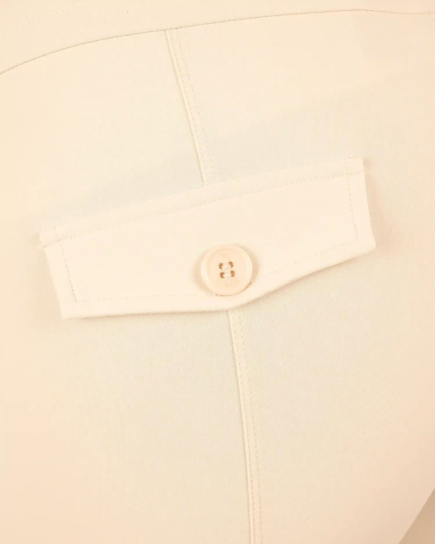 Lichtbeige travelstof capribroek met splitje van Mi Piace - Afbeelding 6