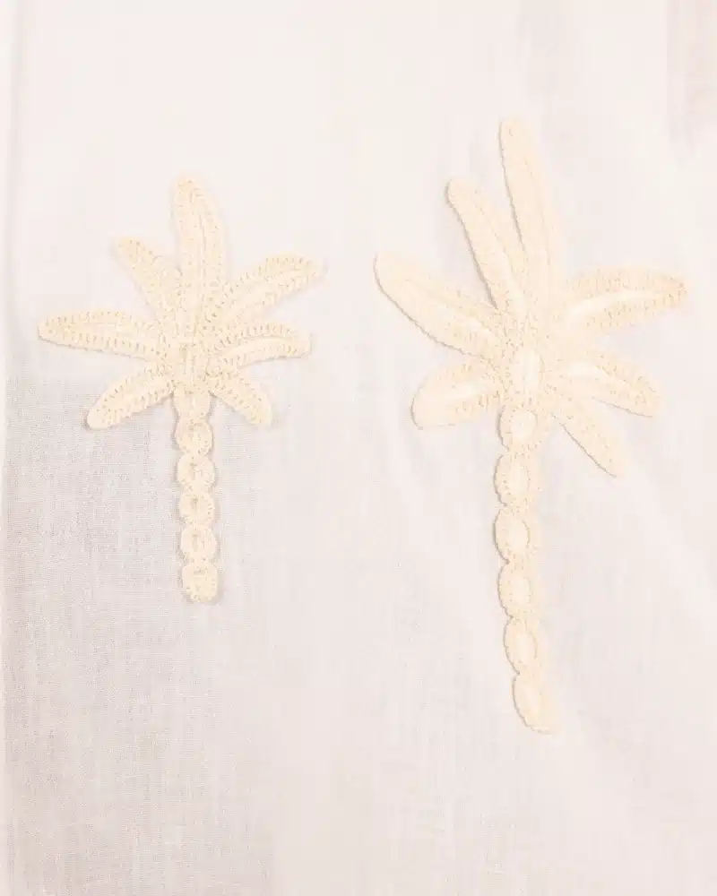 Witte oversized blouse palm van Cherry Koko - Afbeelding 5