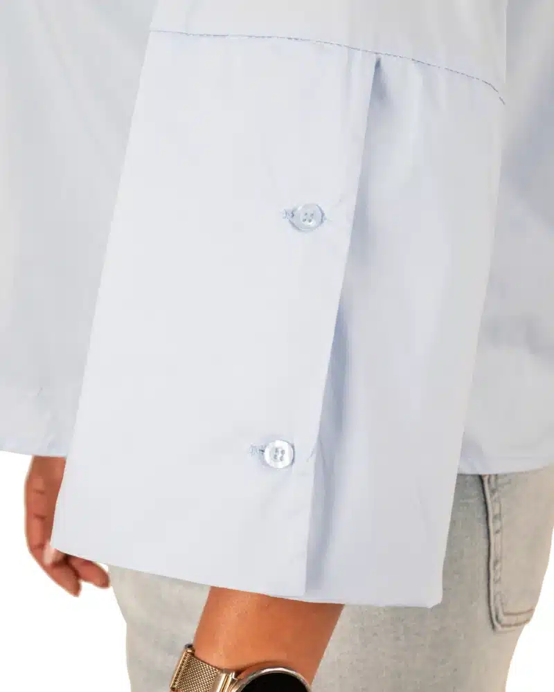Lichtblauwe blouse van BM Fashion - Afbeelding 4