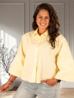 Lichtgele blouse van BM Fashion