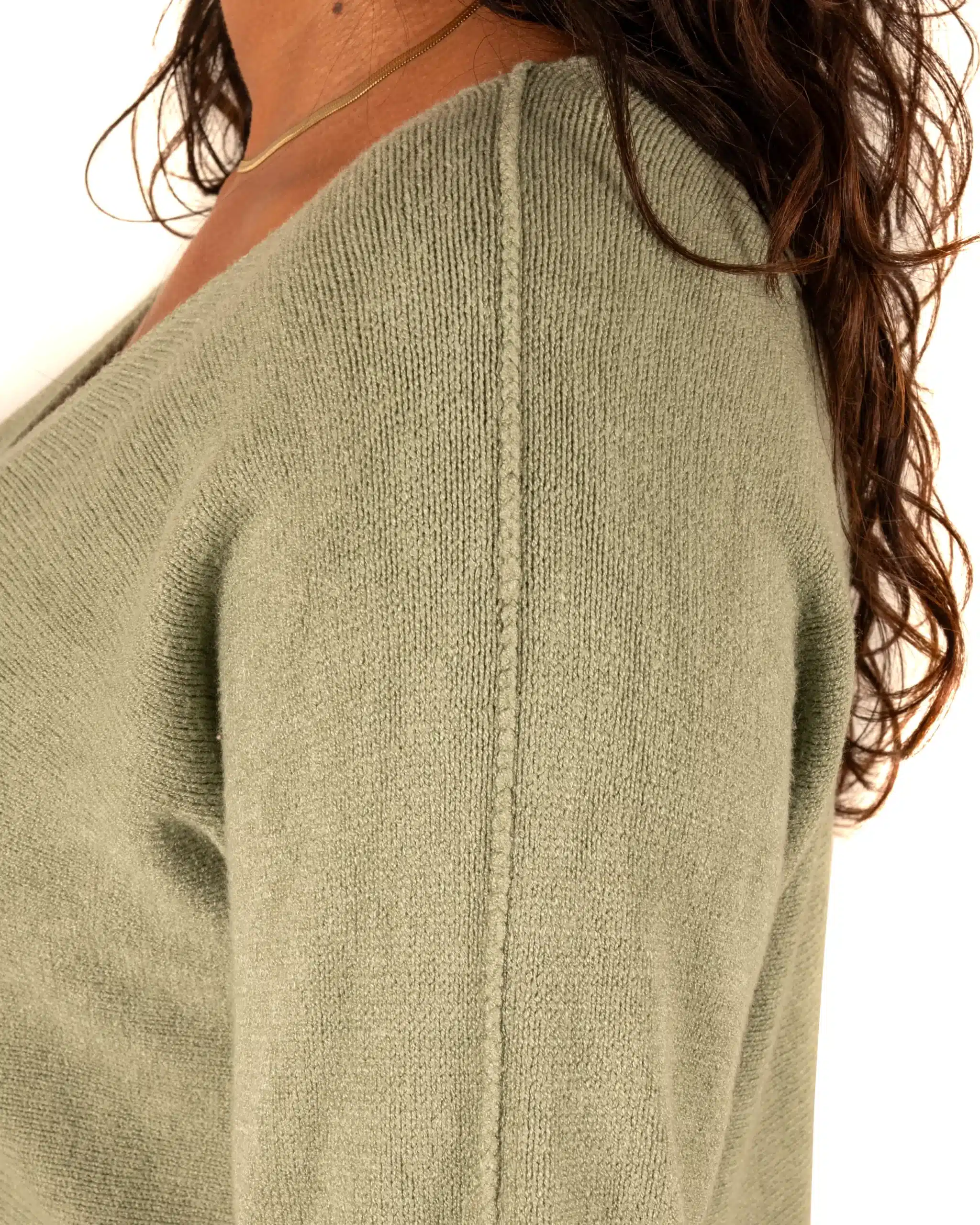 Lichtgroen gebreid shirt van El-Vita - Afbeelding 4