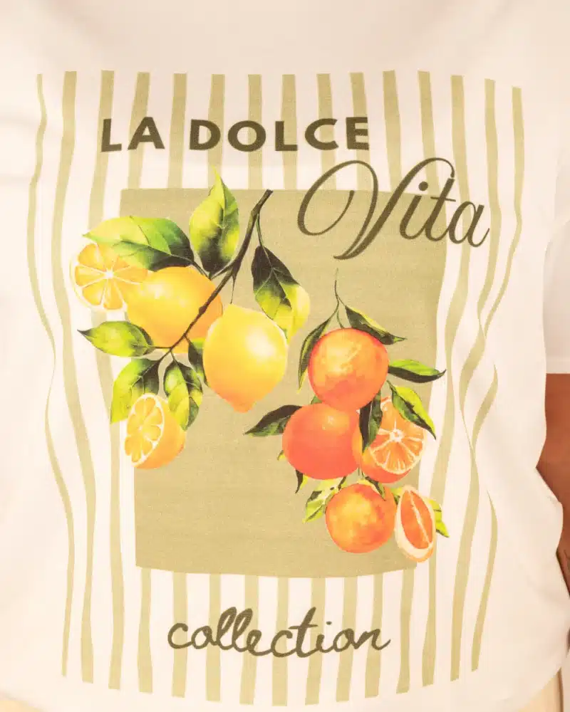 Off-white shirt fruit groen van Gemma Ricceri - Afbeelding 4