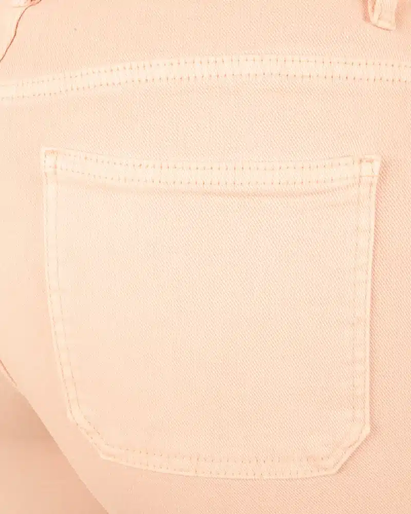 Lichtroze wide leg jeans met knopen van Folyrose - Afbeelding 6
