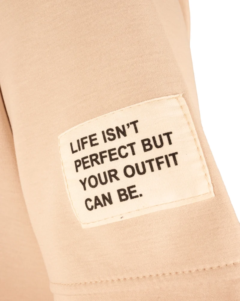 Beige joggingpak kort van El-Vita - Afbeelding 3