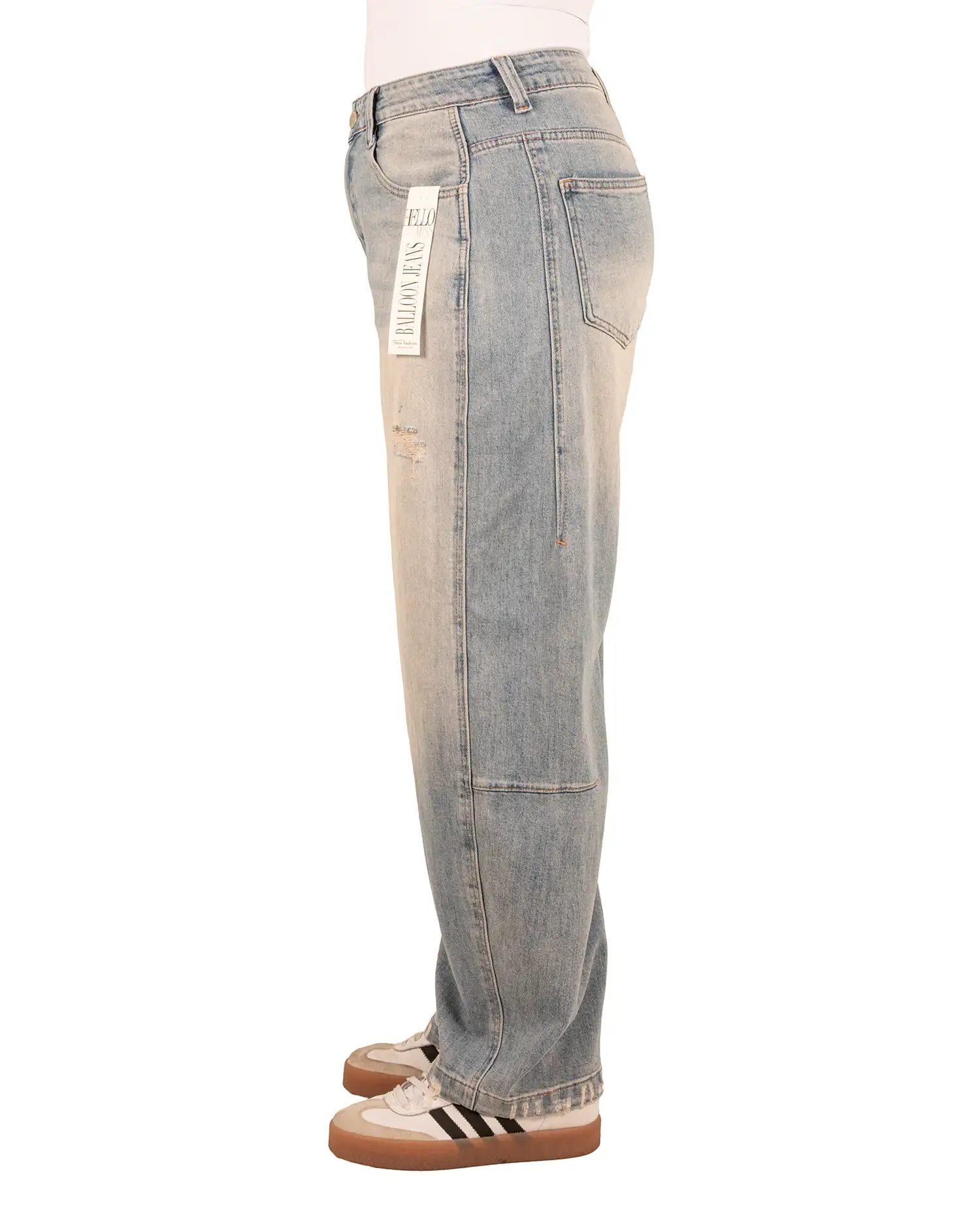 Light blue balloon jeans van Hello Miss - Afbeelding 3