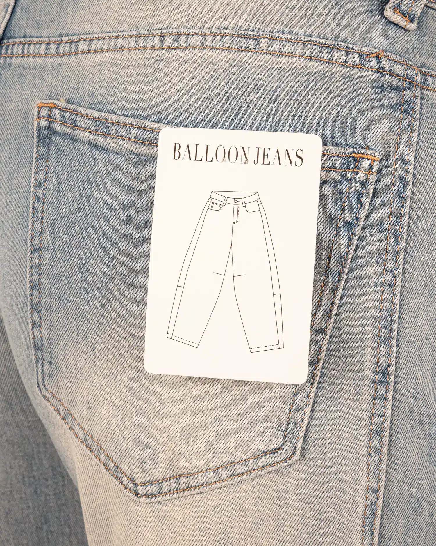 Light blue balloon jeans van Hello Miss - Afbeelding 5