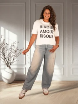 Light blue balloon jeans van Hello Miss
