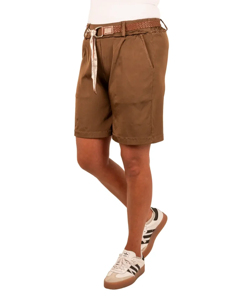 Bruine silk look short van Gemma Ricceri - Afbeelding 2
