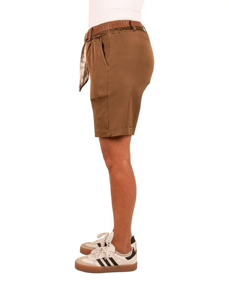 Bruine silk look short van Gemma Ricceri - Afbeelding 3