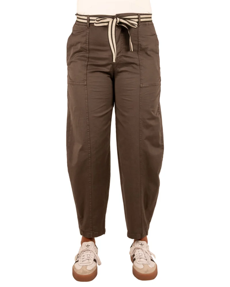Bruine barrel broek van Gemma Ricceri - Afbeelding 3