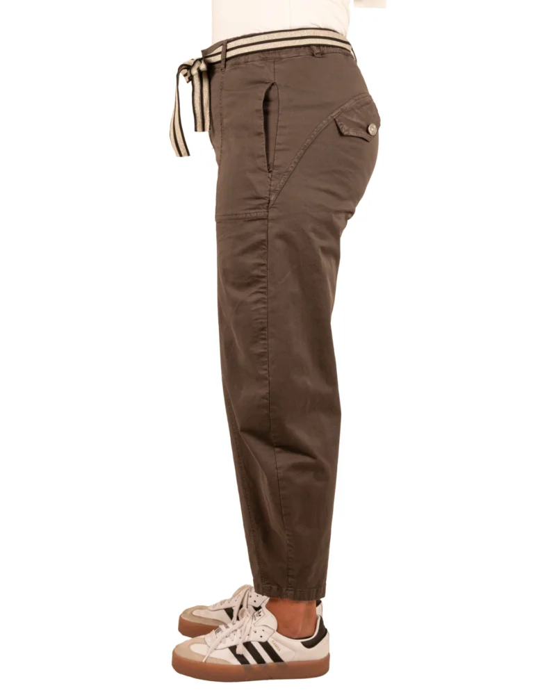 Bruine barrel broek van Gemma Ricceri - Afbeelding 4