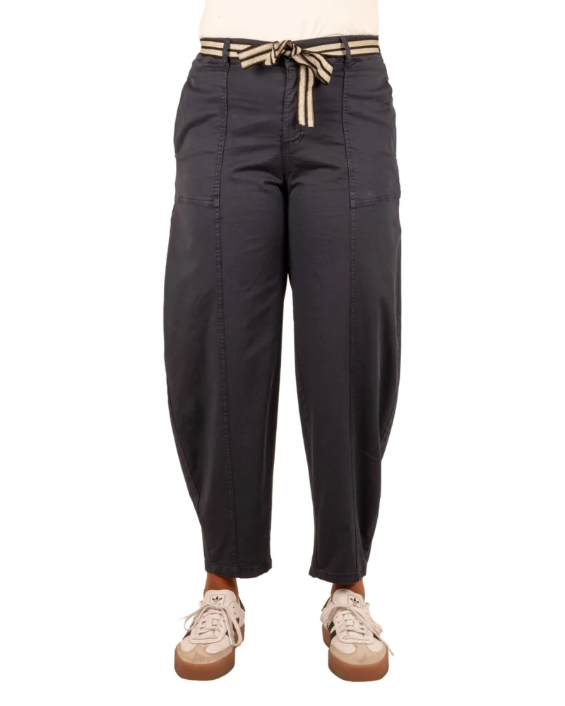 Donkerblauwe barrel broek van Gemma Ricceri - Afbeelding 3