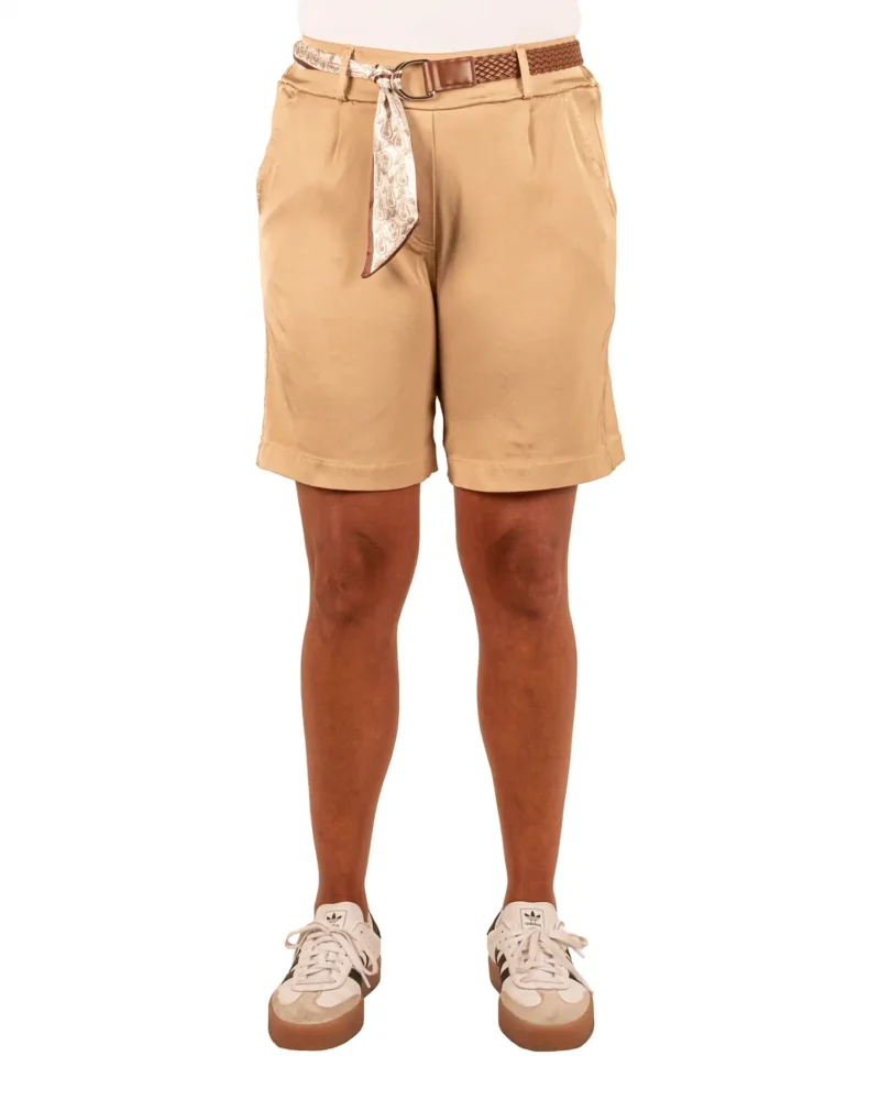 Camel silk look short van Gemma Ricceri - Afbeelding 4
