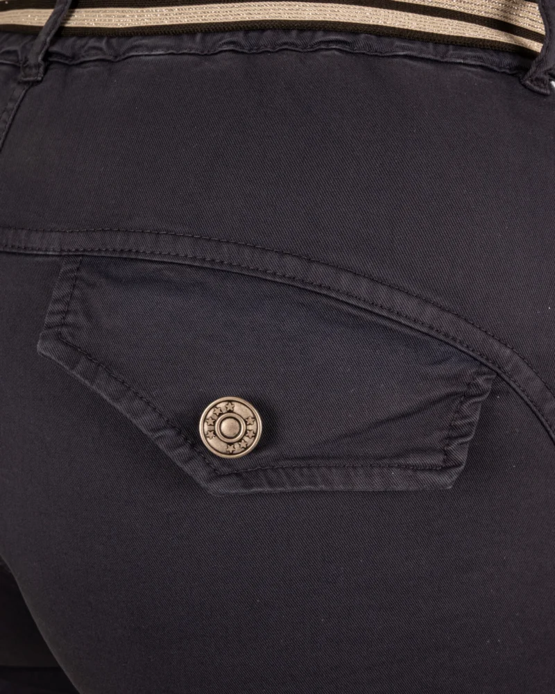 Donkerblauwe barrel broek van Gemma Ricceri - Afbeelding 5