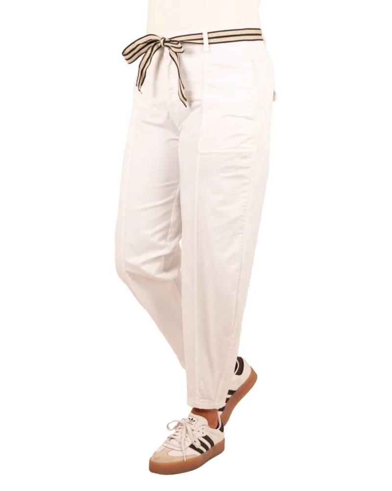 Witte barrel broek van Gemma Ricceri - Afbeelding 2