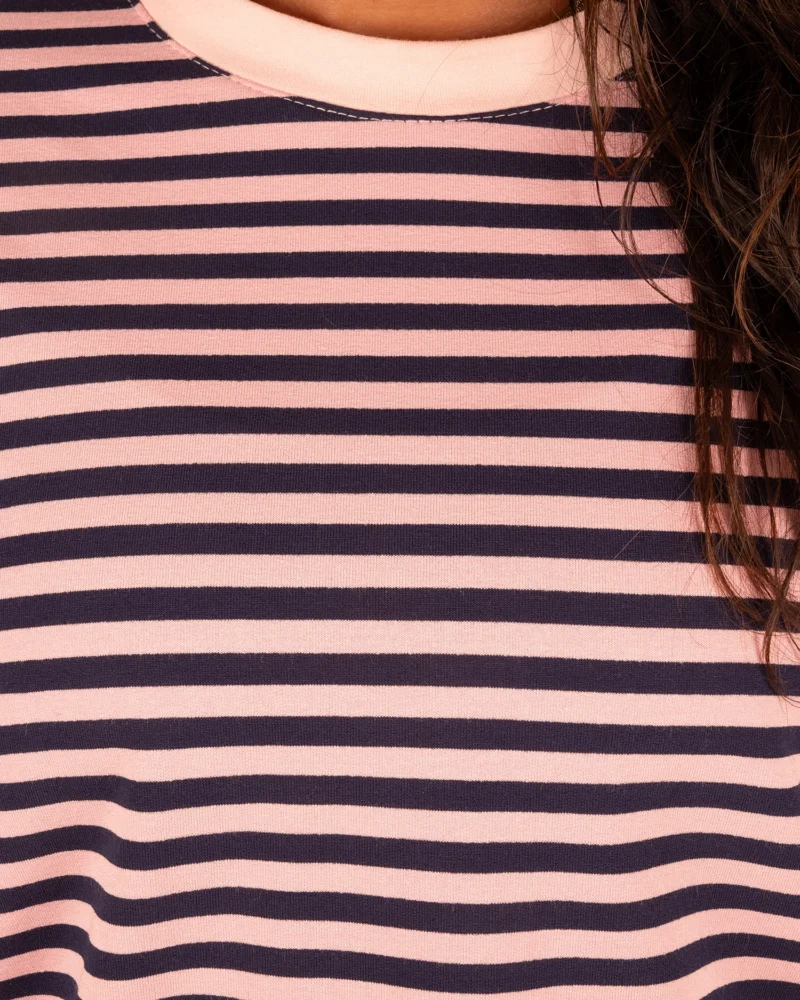 Donkerblauw/roze gestreept shirt van Gemma Ricceri - Afbeelding 4