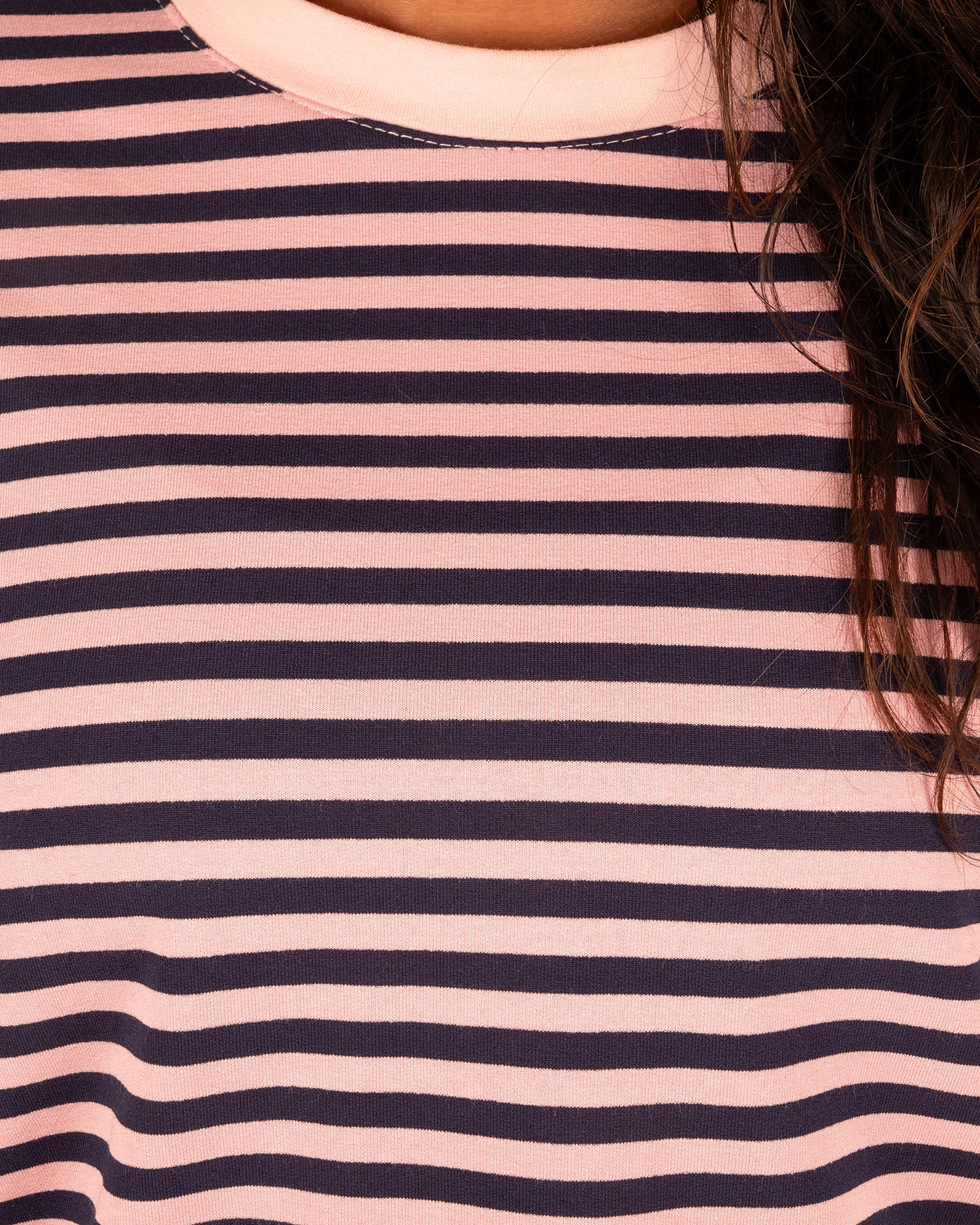 Donkerblauw/roze gestreept shirt van Gemma Ricceri - Afbeelding 4