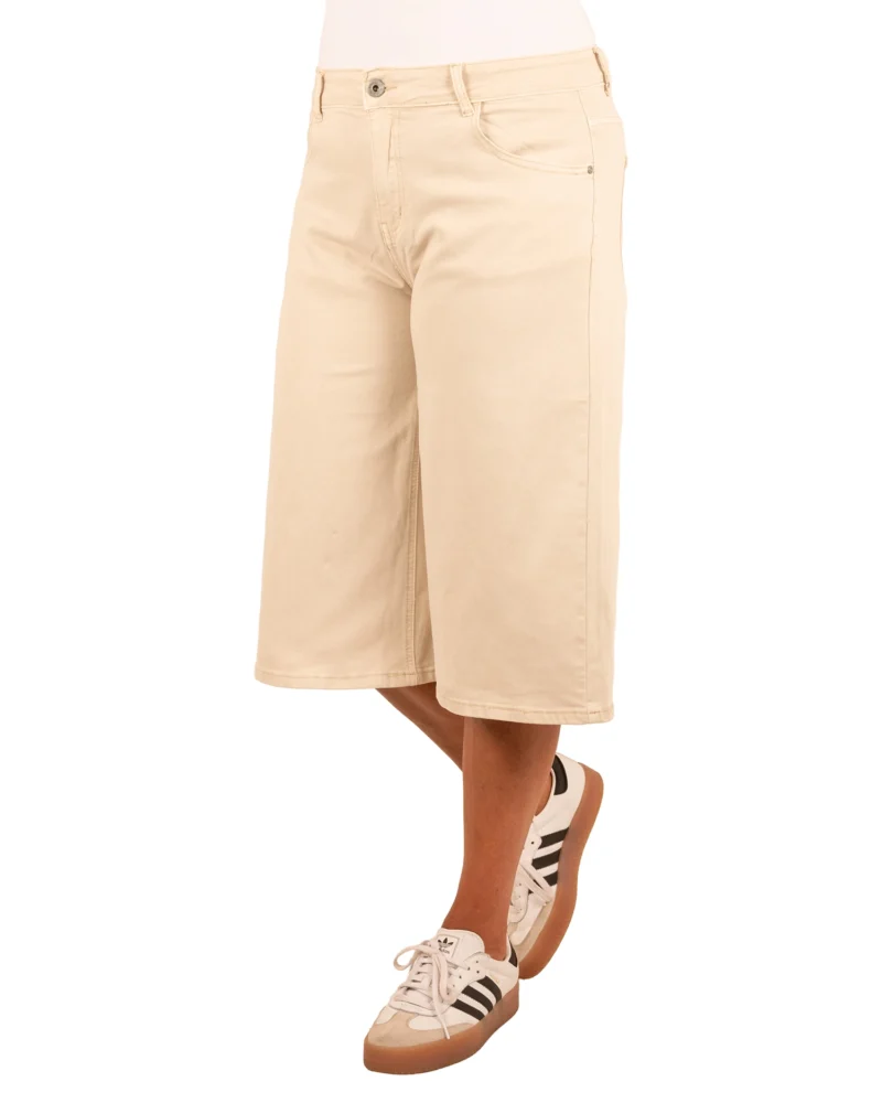 Beige baggy bermuda van Gemma Ricceri - Afbeelding 2