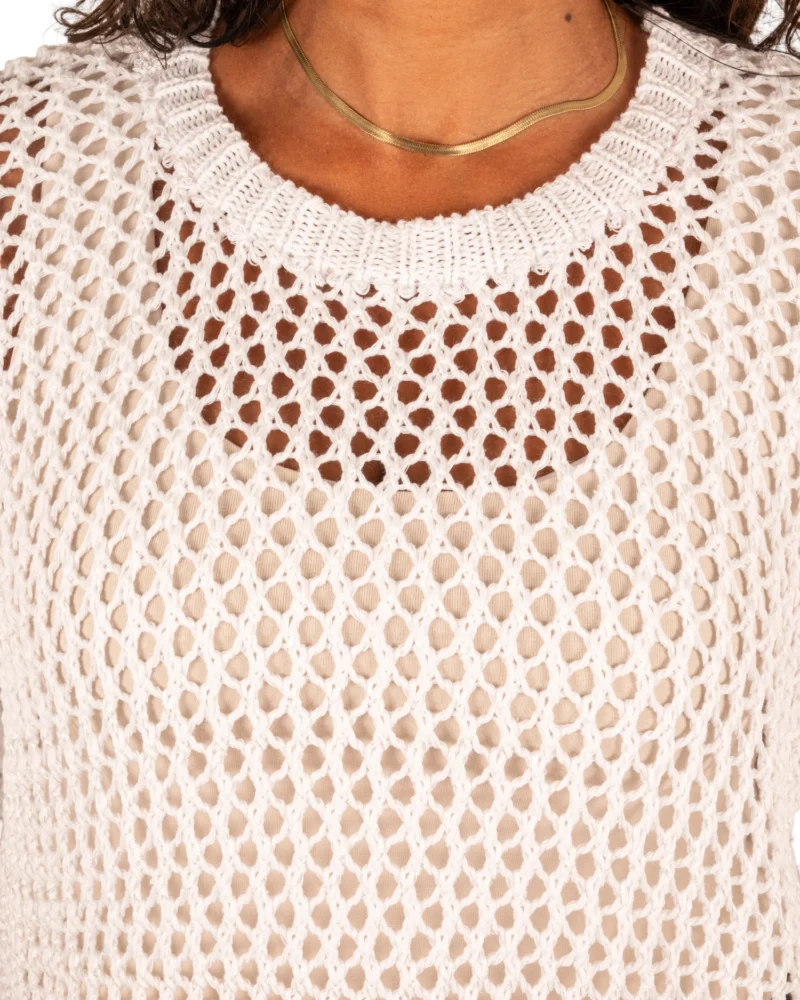 Wit gehaakt shirt van Gemma Ricceri - Afbeelding 4