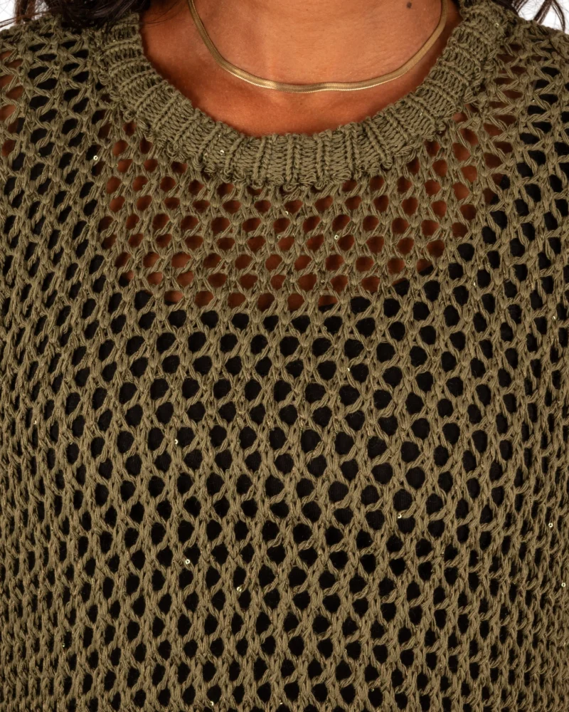 Groen gehaakt shirt van Gemma Ricceri - Afbeelding 4