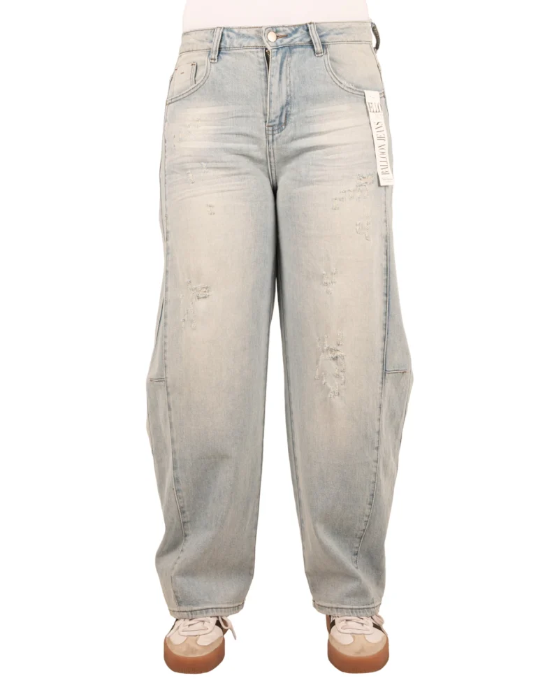 Light blue balloon jeans van Hello Miss - Afbeelding 3