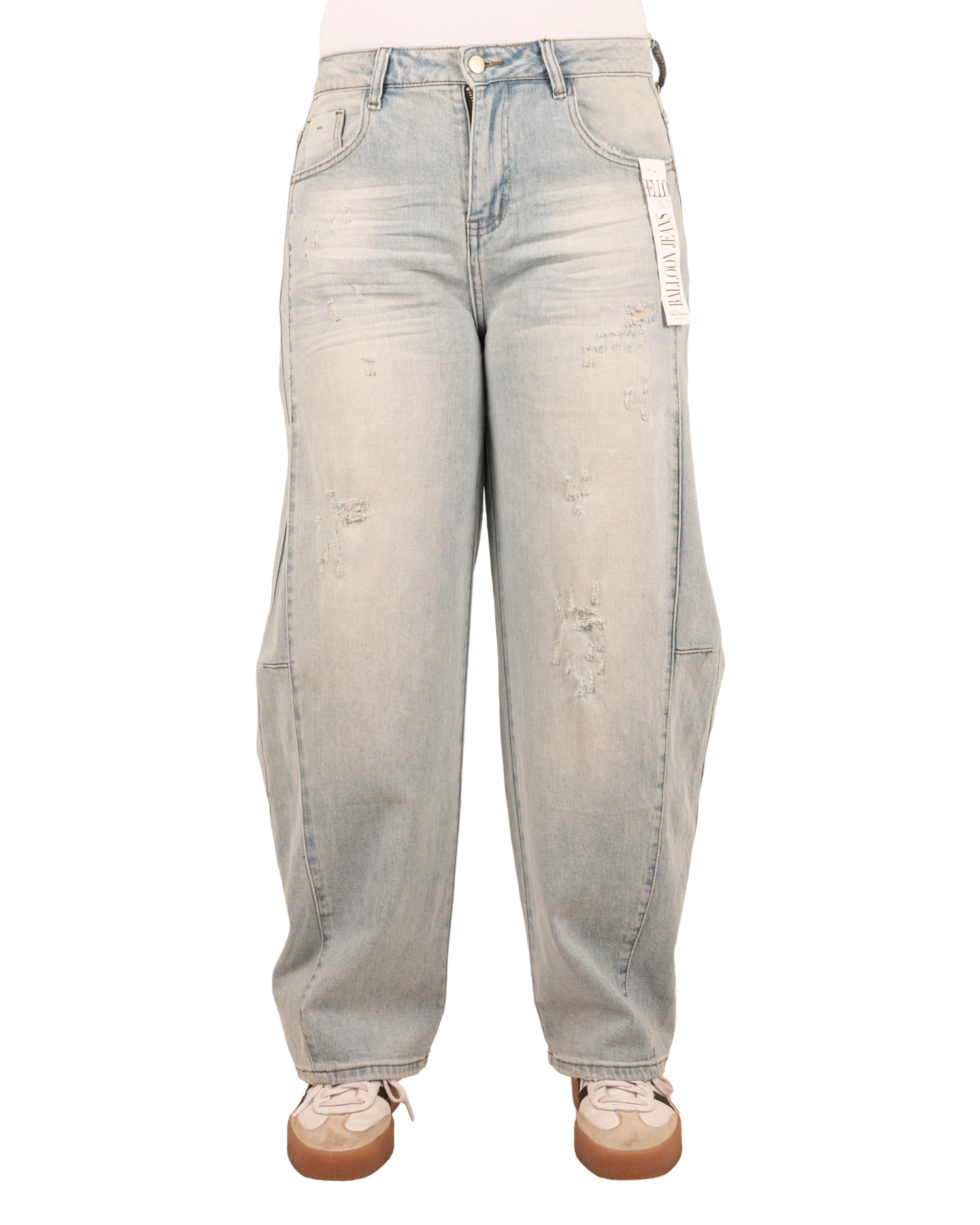 Light blue balloon jeans van Hello Miss - Afbeelding 3
