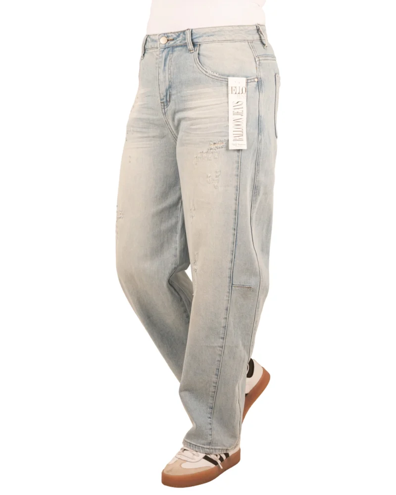 Light blue balloon jeans van Hello Miss - Afbeelding 2
