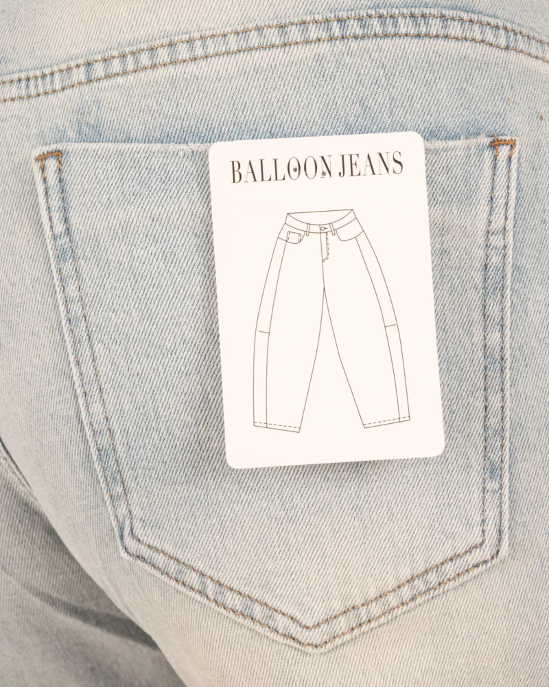 Light blue balloon jeans van Hello Miss - Afbeelding 5