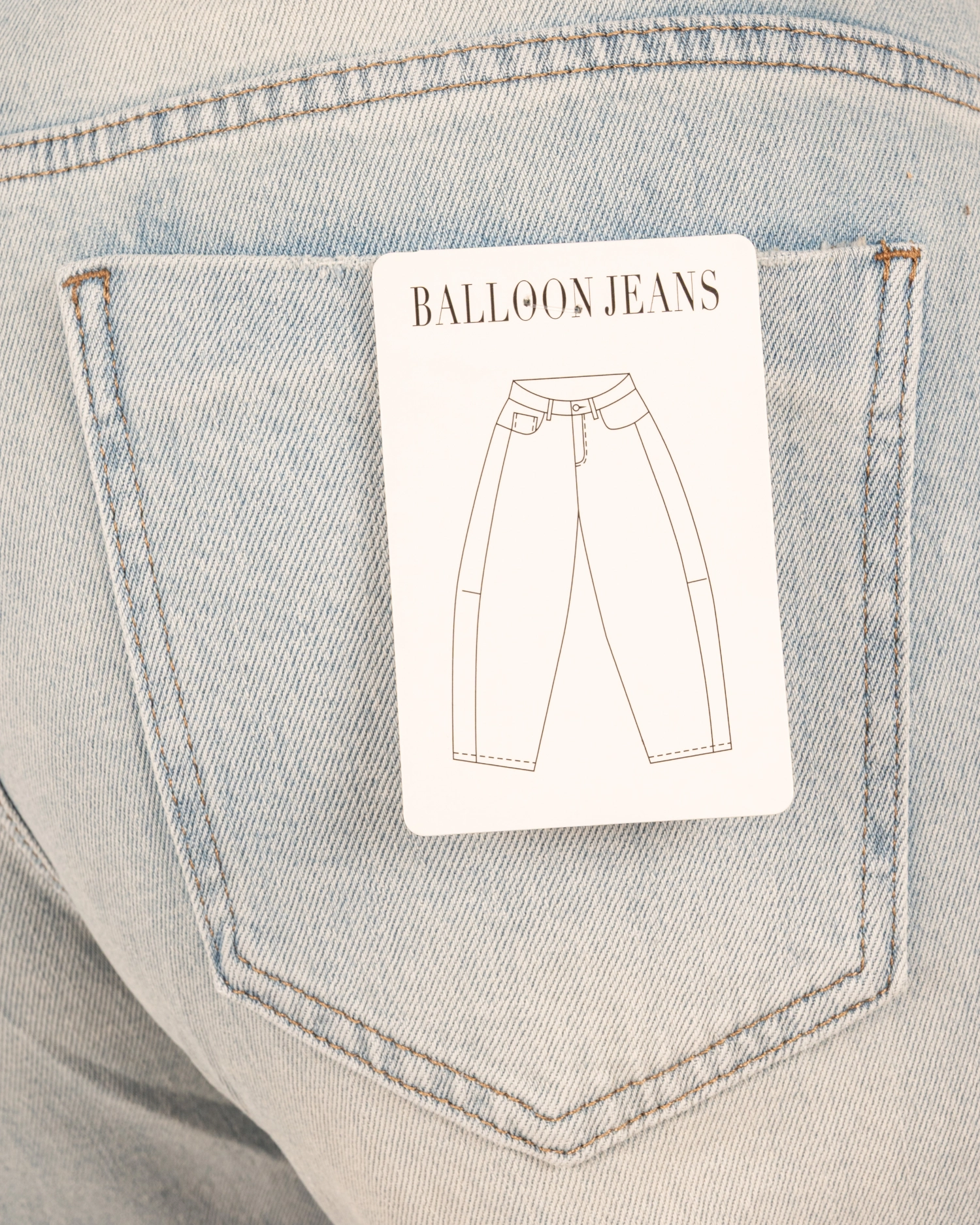 Light blue balloon jeans van Hello Miss - Afbeelding 5