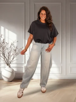 Light blue balloon jeans van Hello Miss