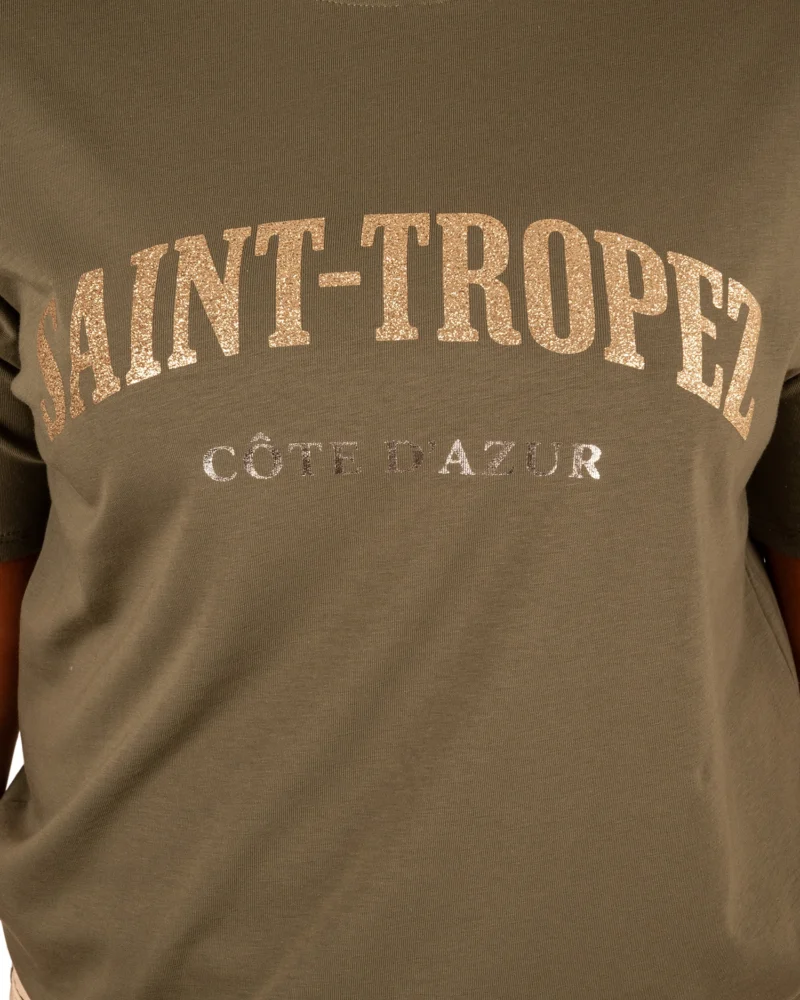Groen shirt goud "Saint Tropez" van Gemma Ricceri - Afbeelding 4