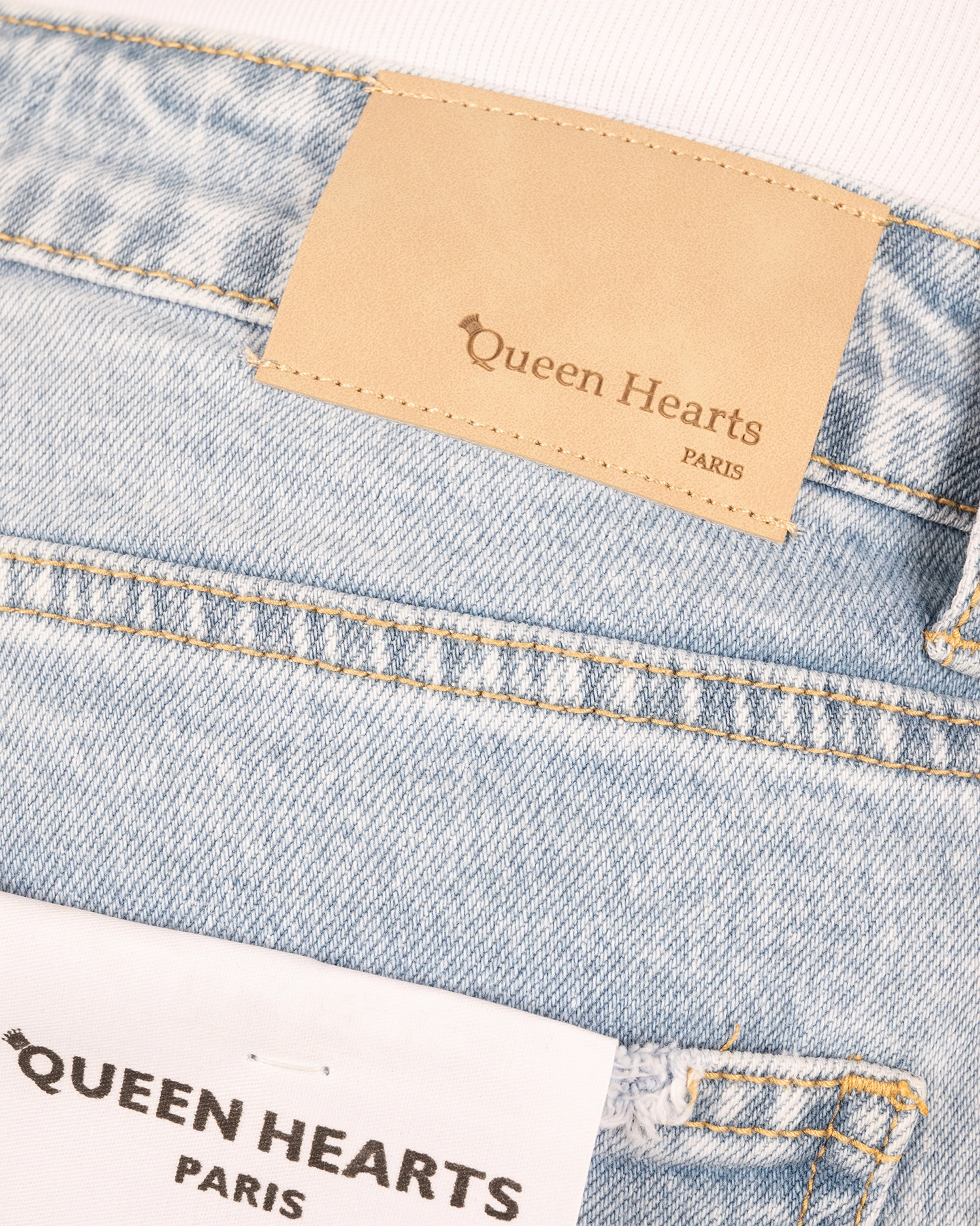 Light blue barrel wide leg jeans van Queen hearts - Afbeelding 5