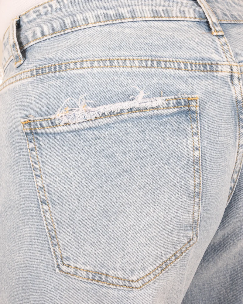 Light blue barrel wide leg jeans van Queen hearts - Afbeelding 8
