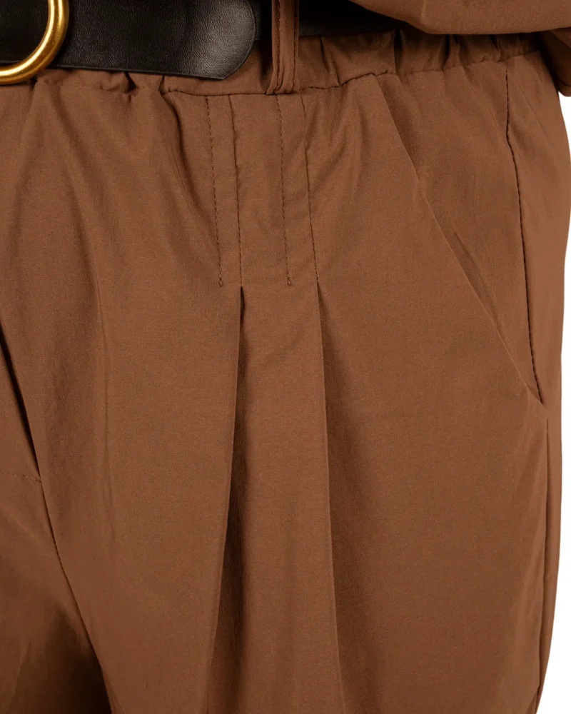 Caramel barrel broek met riem van El-Vita - Afbeelding 6