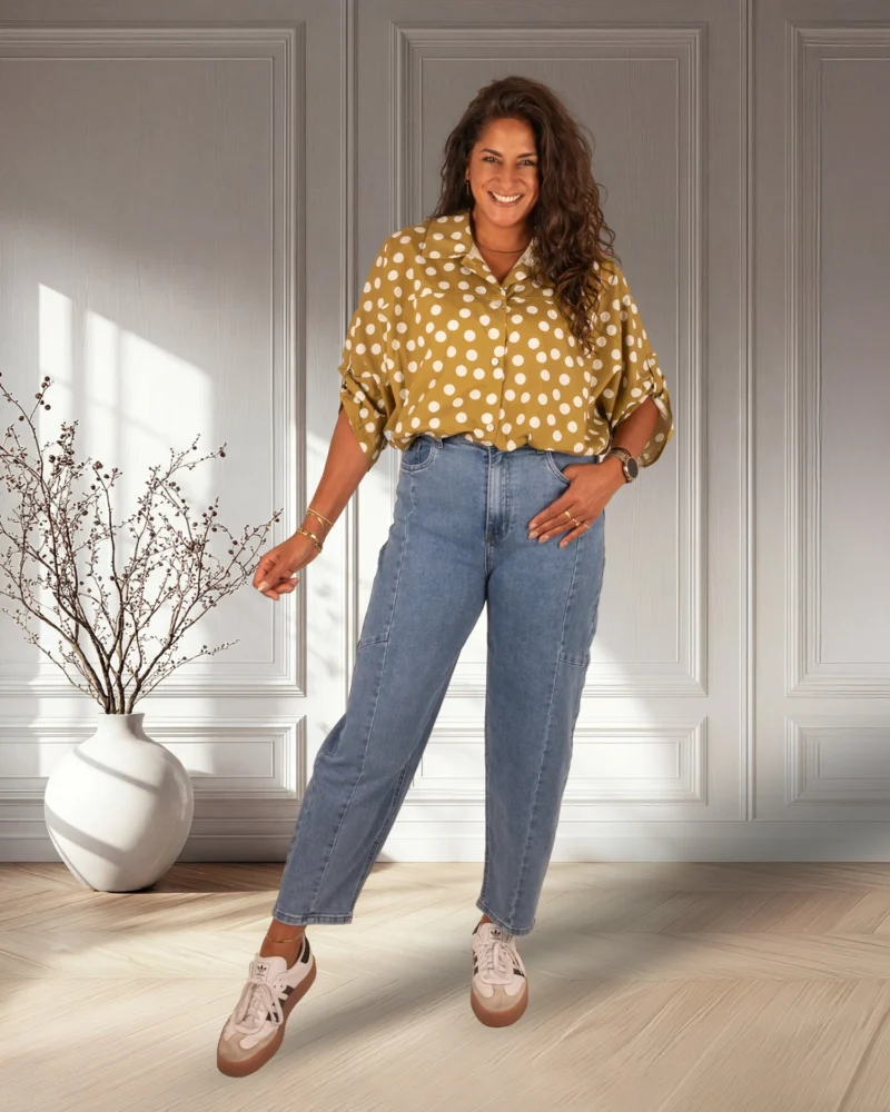 Blue balloon jeans van Hello Miss