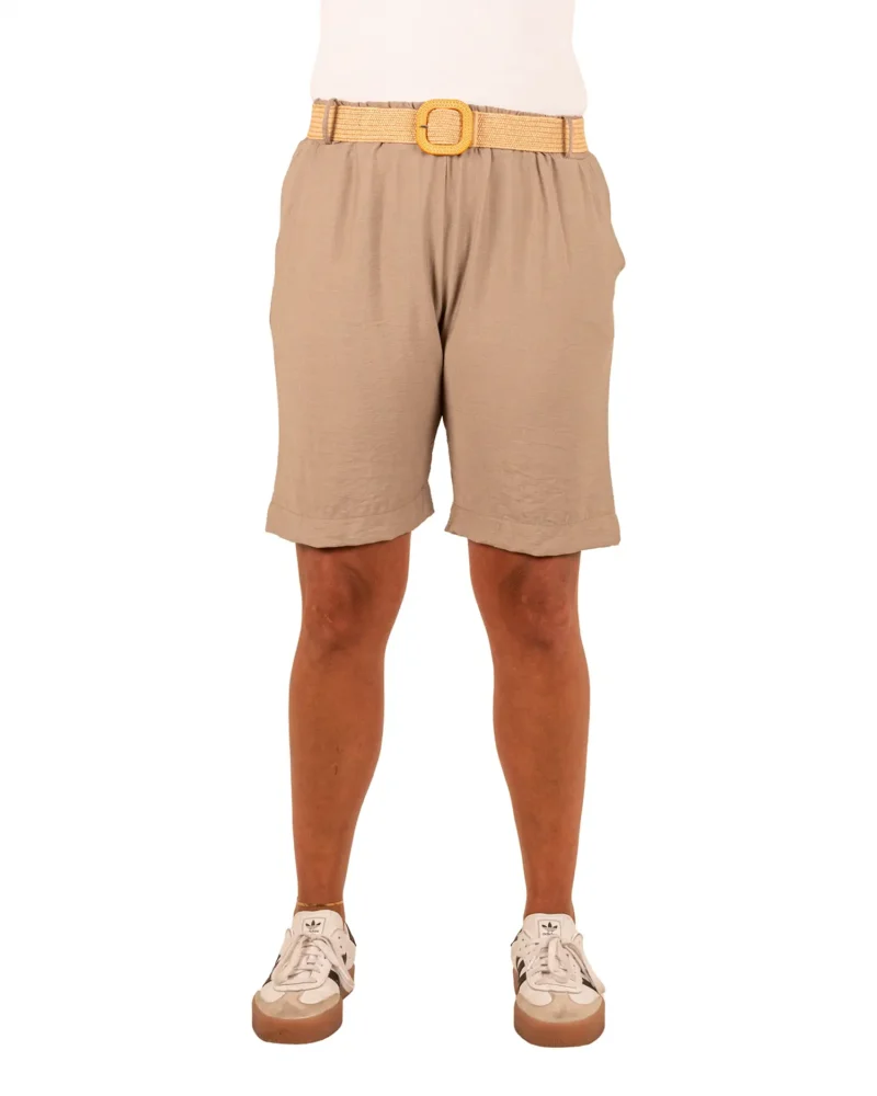 Taupe short van HK&City - Afbeelding 3