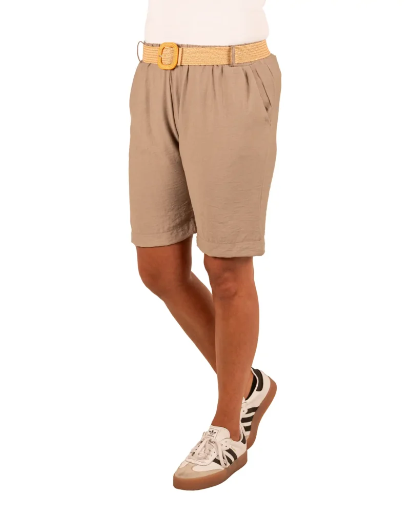 Taupe short van HK&City - Afbeelding 2