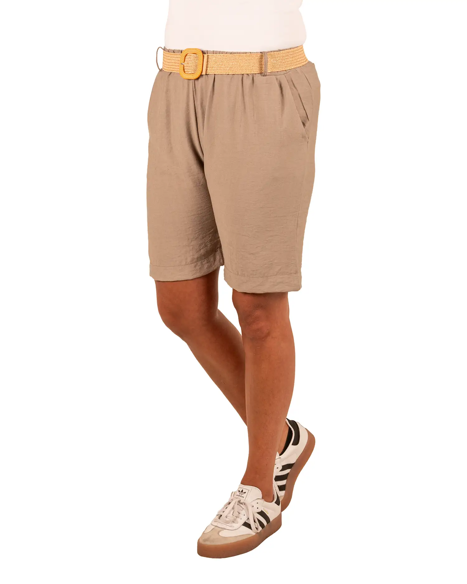 Taupe short van HK&City - Afbeelding 2