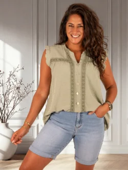 Groene mouwloze top van El-Vita