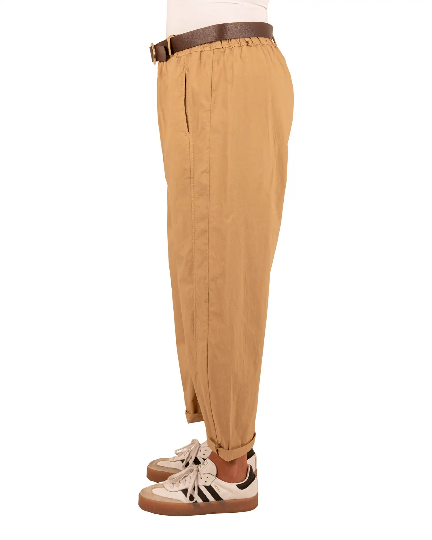 Camel barrel broek van El-Vita - Afbeelding 4