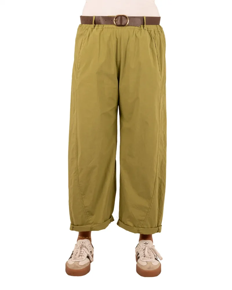 Groene barrel broek van El-Vita - Afbeelding 3