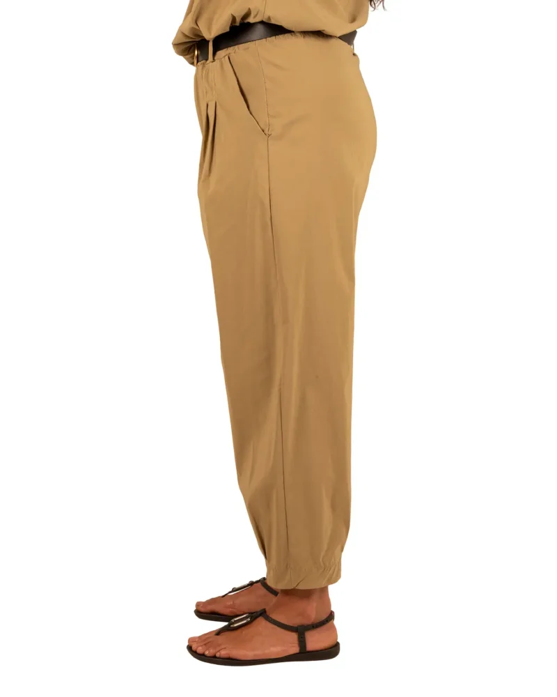 Lichtgroene barrel broek met riem van El-Vita - Afbeelding 3